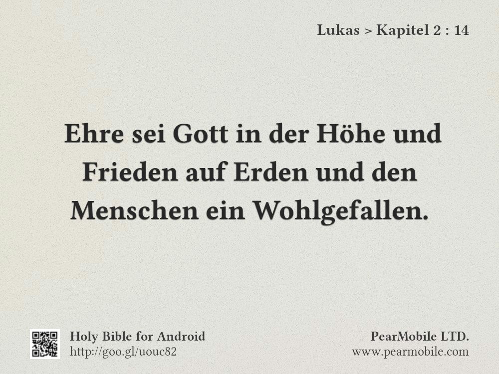 Lukas, Kapitel 2:14